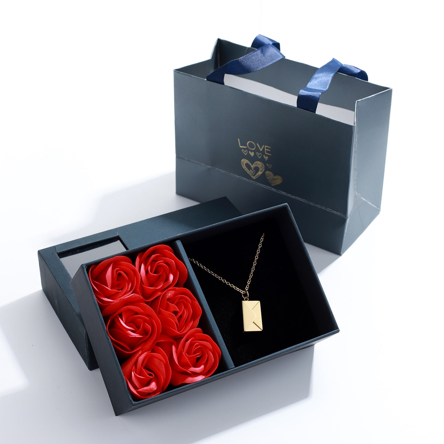 Rose Letter Necklace