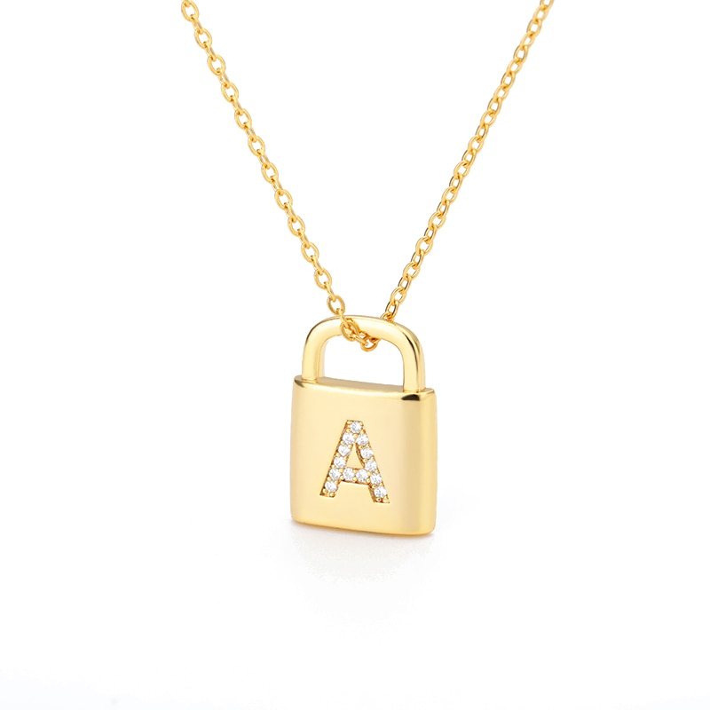 Love Lock Monogram Necklace