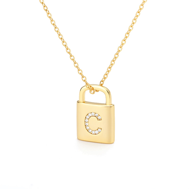 Love Lock Monogram Necklace