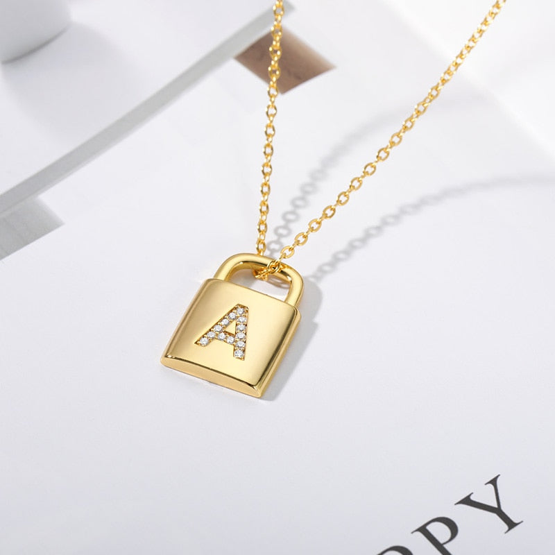 Love Lock Monogram Necklace