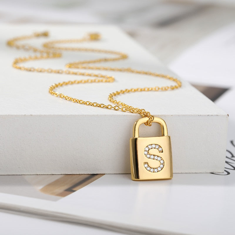 Love Lock Monogram Necklace