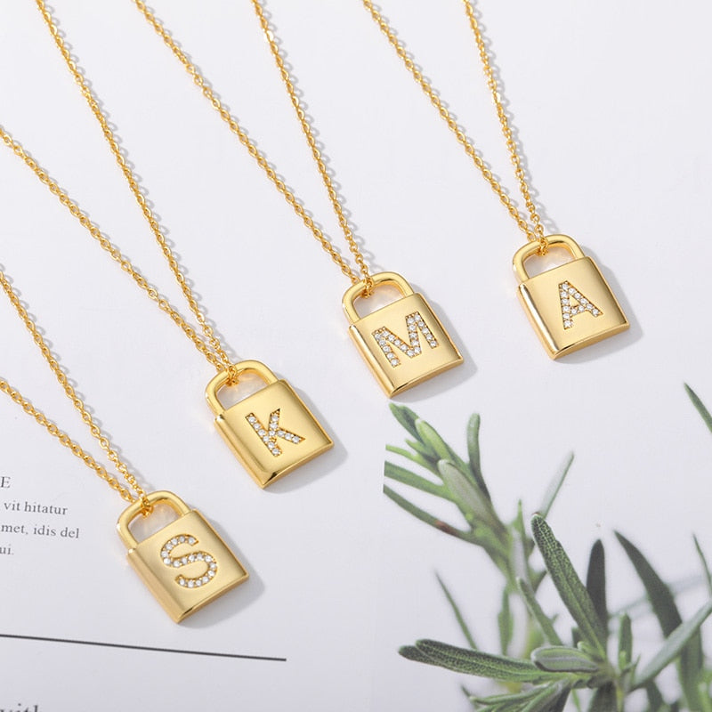 Love Lock Monogram Necklace