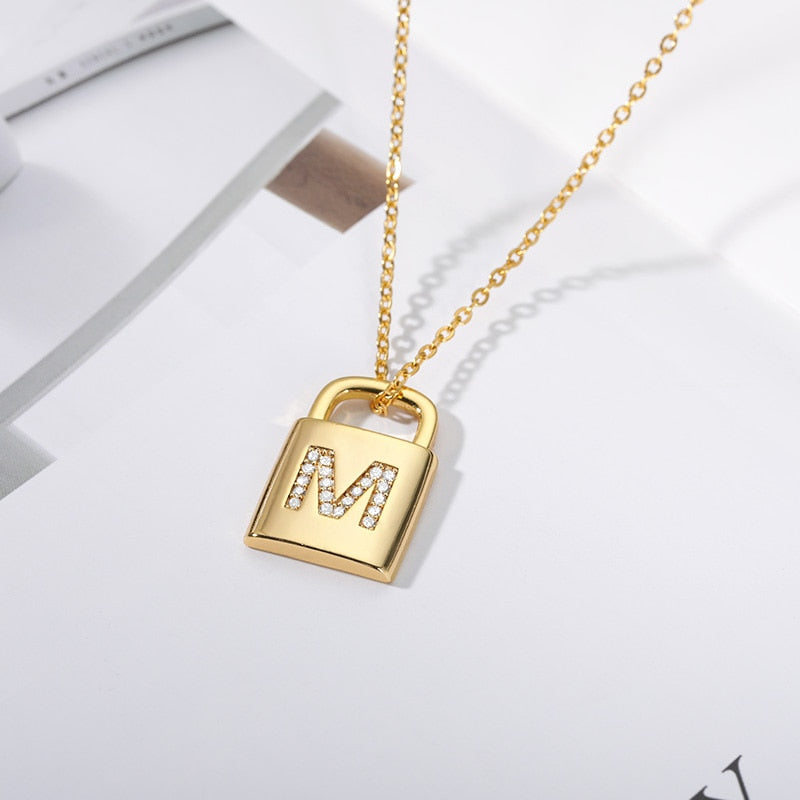 Love Lock Monogram Necklace